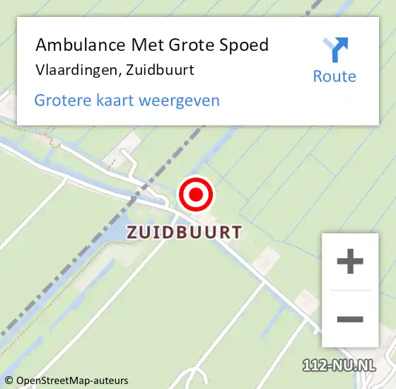 Locatie op kaart van de 112 melding: Ambulance Met Grote Spoed Naar Vlaardingen, Zuidbuurt op 22 november 2024 20:16