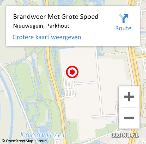 Locatie op kaart van de 112 melding: Brandweer Met Grote Spoed Naar Nieuwegein, Parkhout op 23 november 2024 06:17