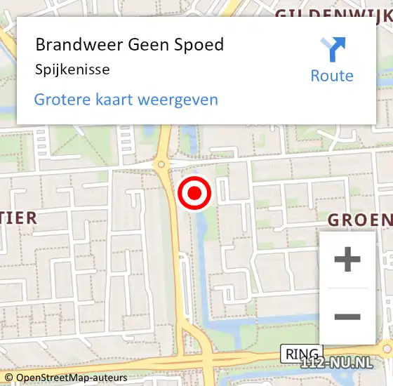 Locatie op kaart van de 112 melding: Brandweer Geen Spoed Naar Spijkenisse op 23 november 2024 19:32