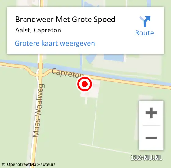 Locatie op kaart van de 112 melding: Brandweer Met Grote Spoed Naar Aalst, Capreton op 24 november 2024 00:39