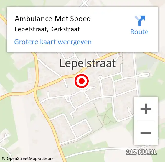 Locatie op kaart van de 112 melding: Ambulance Met Spoed Naar Lepelstraat, Kerkstraat op 28 oktober 2014 04:24