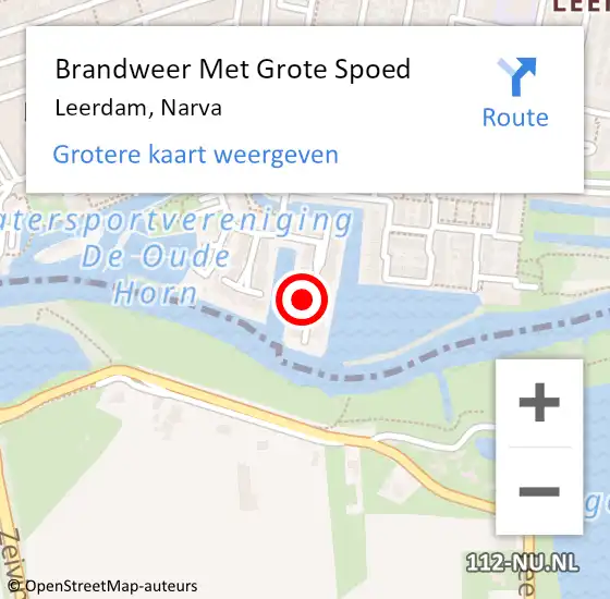 Locatie op kaart van de 112 melding: Brandweer Met Grote Spoed Naar Leerdam, Narva op 26 november 2024 12:11