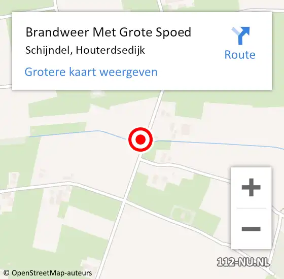 Locatie op kaart van de 112 melding: Brandweer Met Grote Spoed Naar Schijndel, Houterdsedijk op 26 november 2024 14:07