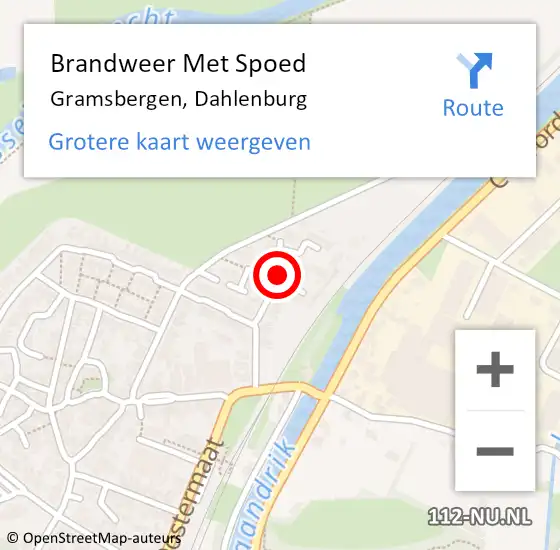 Locatie op kaart van de 112 melding: Brandweer Met Spoed Naar Gramsbergen, Dahlenburg op 27 november 2024 13:45