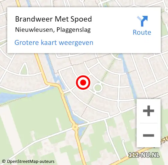 Locatie op kaart van de 112 melding: Brandweer Met Spoed Naar Nieuwleusen, Plaggenslag op 27 november 2024 21:31