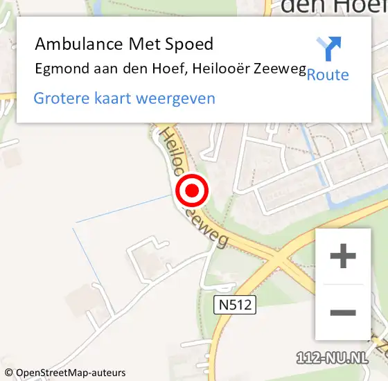 Locatie op kaart van de 112 melding: Ambulance Met Spoed Naar Egmond aan den Hoef, Heilooër Zeeweg op 28 november 2024 08:24