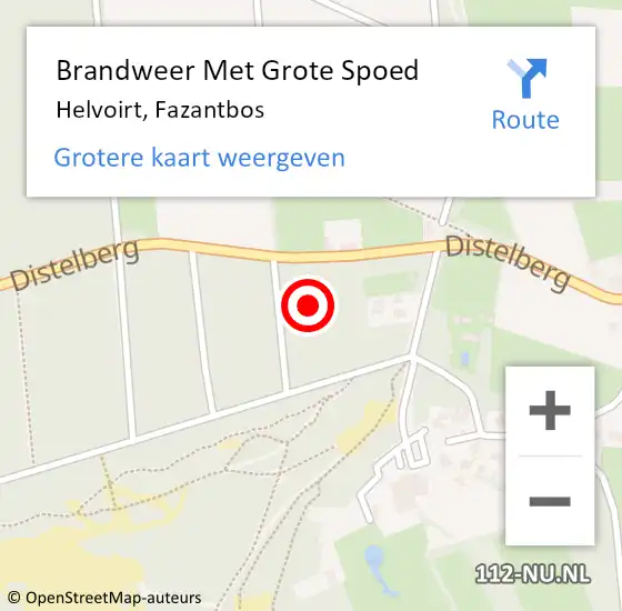 Locatie op kaart van de 112 melding: Brandweer Met Grote Spoed Naar Helvoirt, Fazantbos op 28 november 2024 10:34