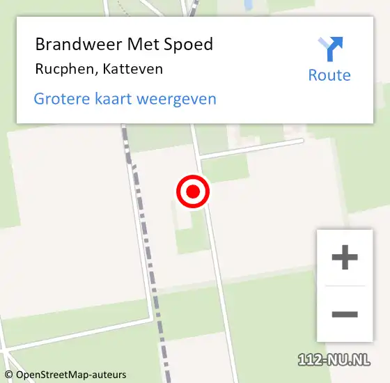 Locatie op kaart van de 112 melding: Brandweer Met Spoed Naar Rucphen, Katteven op 29 november 2024 11:47