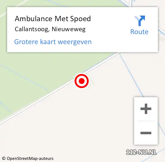 Locatie op kaart van de 112 melding: Ambulance Met Spoed Naar Callantsoog, Nieuweweg op 29 november 2024 23:21