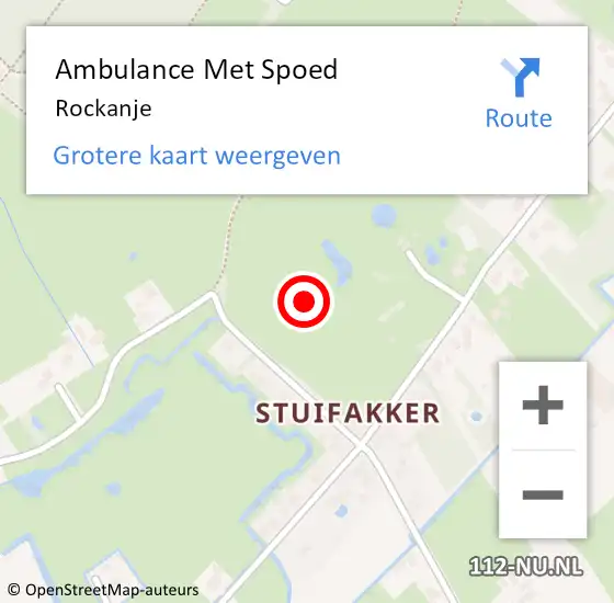 Locatie op kaart van de 112 melding: Ambulance Met Spoed Naar Rockanje op 1 december 2024 11:54