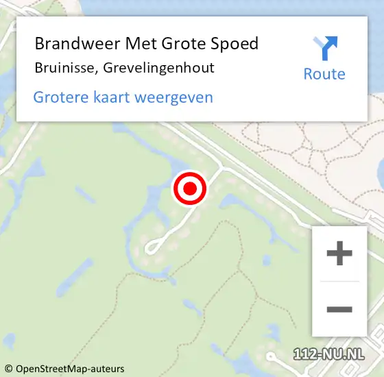 Locatie op kaart van de 112 melding: Brandweer Met Grote Spoed Naar Bruinisse, Grevelingenhout op 4 december 2024 08:18