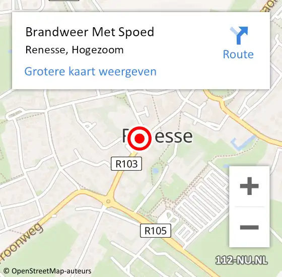 Locatie op kaart van de 112 melding: Brandweer Met Spoed Naar Renesse, Hogezoom op 6 december 2024 02:31