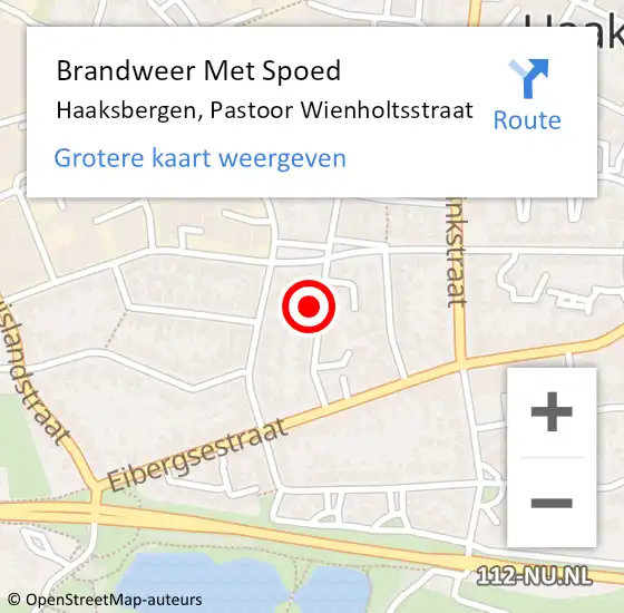 Locatie op kaart van de 112 melding: Brandweer Met Spoed Naar Haaksbergen, Pastoor Wienholtsstraat op 7 december 2024 17:27