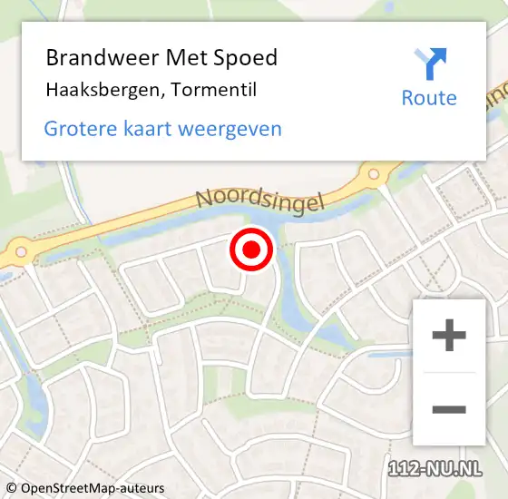 Locatie op kaart van de 112 melding: Brandweer Met Spoed Naar Haaksbergen, Tormentil op 10 december 2024 23:02