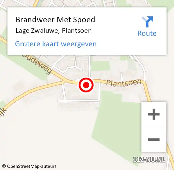 Locatie op kaart van de 112 melding: Brandweer Met Spoed Naar Lage Zwaluwe, Plantsoen op 11 december 2024 17:26