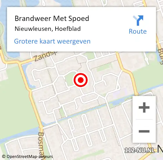 Locatie op kaart van de 112 melding: Brandweer Met Spoed Naar Nieuwleusen, Hoefblad op 11 december 2024 22:48