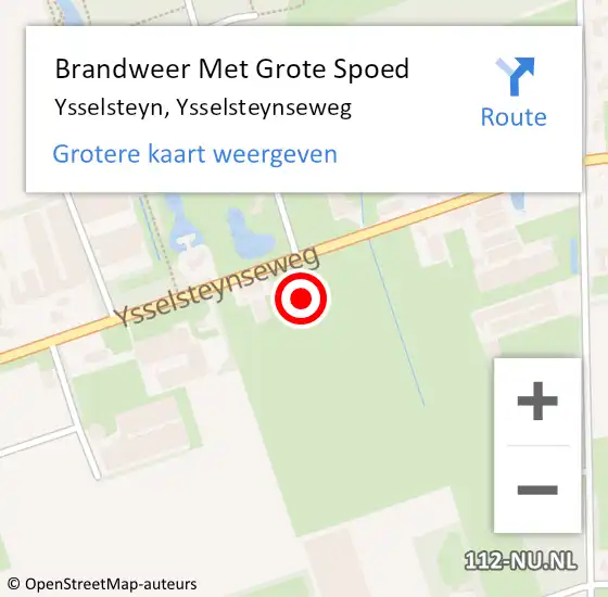 Locatie op kaart van de 112 melding: Brandweer Met Grote Spoed Naar Ysselsteyn, Ysselsteynseweg op 16 december 2024 18:28