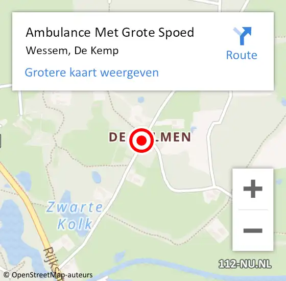Locatie op kaart van de 112 melding: Ambulance Met Grote Spoed Naar Baarlo, Huissen op 30 oktober 2014 19:07