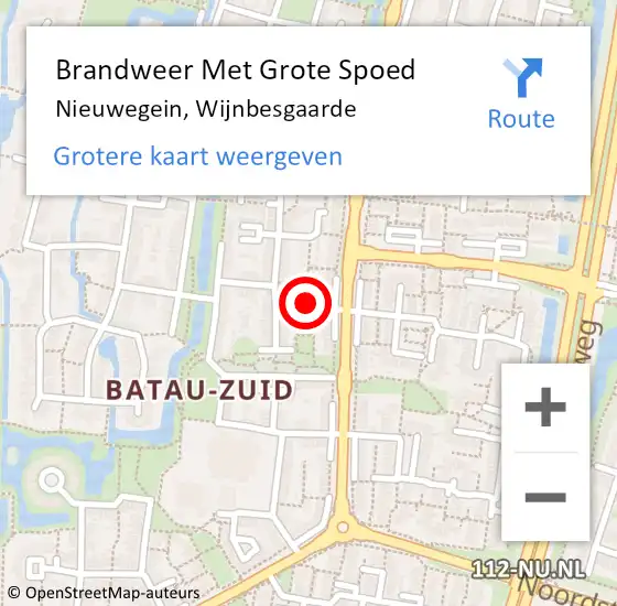 Locatie op kaart van de 112 melding: Brandweer Met Grote Spoed Naar Nieuwegein, Wijnbesgaarde op 19 december 2024 08:13