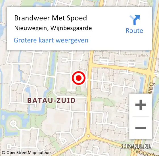 Locatie op kaart van de 112 melding: Brandweer Met Spoed Naar Nieuwegein, Wijnbesgaarde op 19 december 2024 08:18