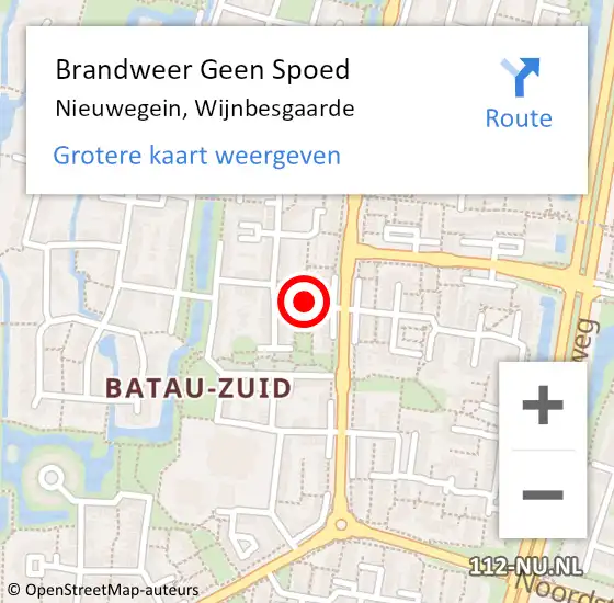 Locatie op kaart van de 112 melding: Brandweer Geen Spoed Naar Nieuwegein, Wijnbesgaarde op 19 december 2024 08:24