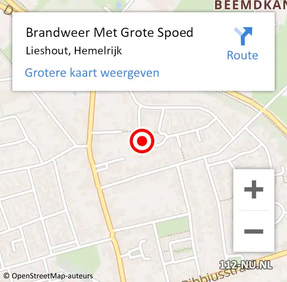 Locatie op kaart van de 112 melding: Brandweer Met Grote Spoed Naar Lieshout, Hemelrijk op 20 december 2024 15:11