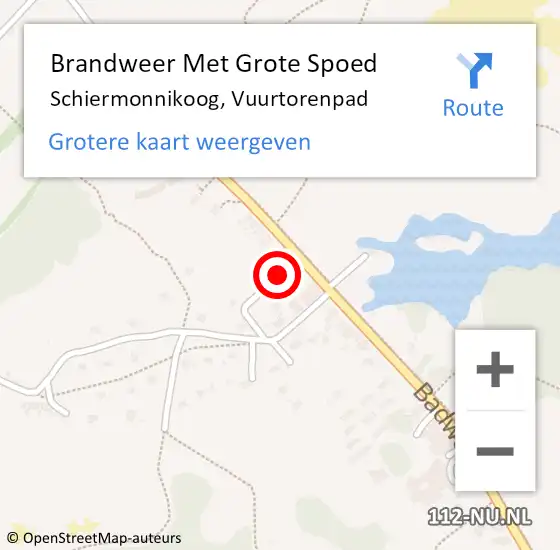 Locatie op kaart van de 112 melding: Brandweer Met Grote Spoed Naar Schiermonnikoog, Vuurtorenpad op 21 december 2024 22:50