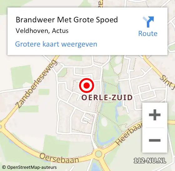 Locatie op kaart van de 112 melding: Brandweer Met Grote Spoed Naar Veldhoven, Actus op 22 december 2024 15:23