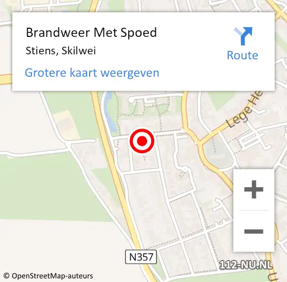 Locatie op kaart van de 112 melding: Brandweer Met Spoed Naar Stiens, Skilwei op 27 december 2024 16:40