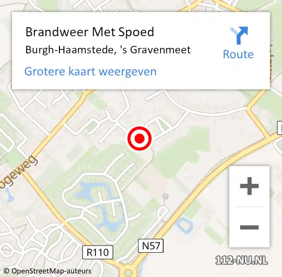 Locatie op kaart van de 112 melding: Brandweer Met Spoed Naar Burgh-Haamstede, 's Gravenmeet op 28 december 2024 11:14