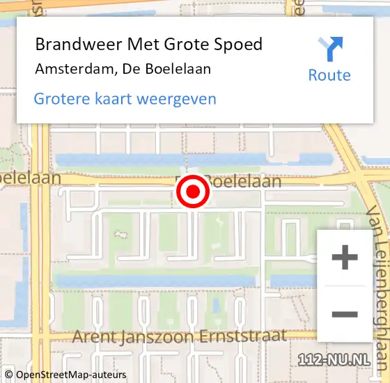 Locatie op kaart van de 112 melding: Brandweer Met Grote Spoed Naar Amsterdam, De Boelelaan op 28 december 2024 14:44