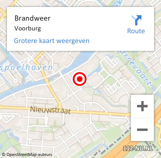 Locatie op kaart van de 112 melding: Brandweer Leidschendam op 29 december 2024 08:30