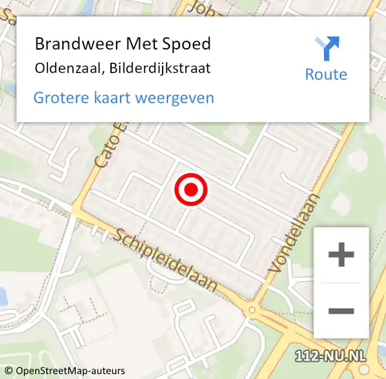 Locatie op kaart van de 112 melding: Brandweer Met Spoed Naar Oldenzaal, Bilderdijkstraat op 29 december 2024 09:34