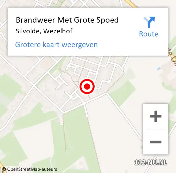 Locatie op kaart van de 112 melding: Brandweer Met Grote Spoed Naar Silvolde, Wezelhof op 30 december 2024 19:34