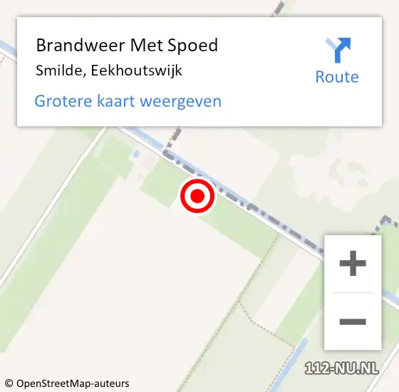 Locatie op kaart van de 112 melding: Brandweer Met Spoed Naar Smilde, Eekhoutswijk op 30 december 2024 23:05