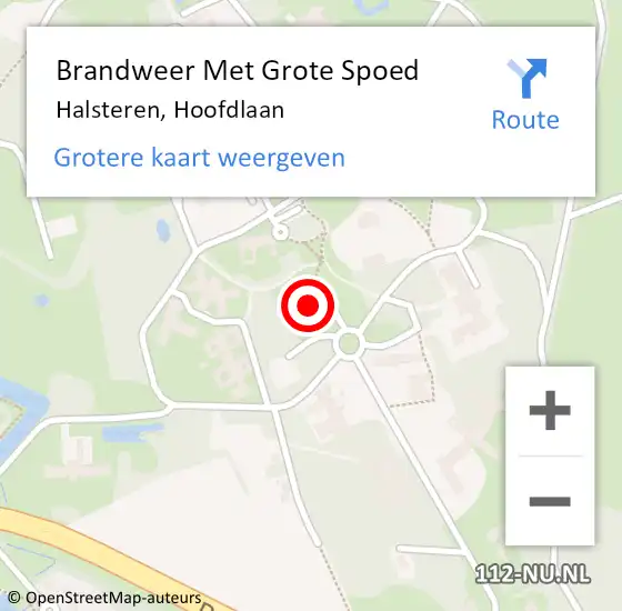 Locatie op kaart van de 112 melding: Brandweer Met Grote Spoed Naar Halsteren, Hoofdlaan op 31 december 2024 05:45