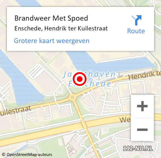 Locatie op kaart van de 112 melding: Brandweer Met Spoed Naar Enschede, Hendrik ter Kuilestraat op 31 december 2024 10:34