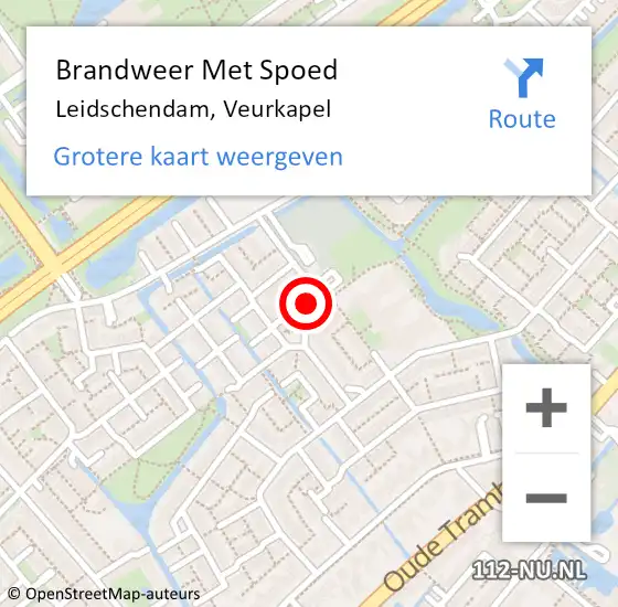 Locatie op kaart van de 112 melding: Brandweer Met Spoed Naar Leidschendam, Veurkapel op 31 december 2024 14:58