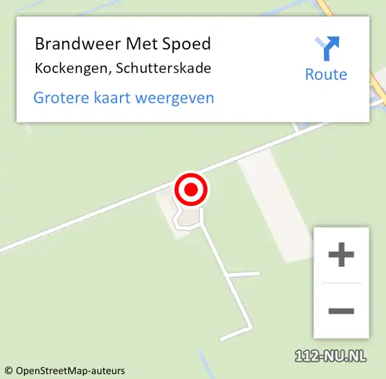 Locatie op kaart van de 112 melding: Brandweer Met Spoed Naar Kockengen, Schutterskade op 31 december 2024 17:03