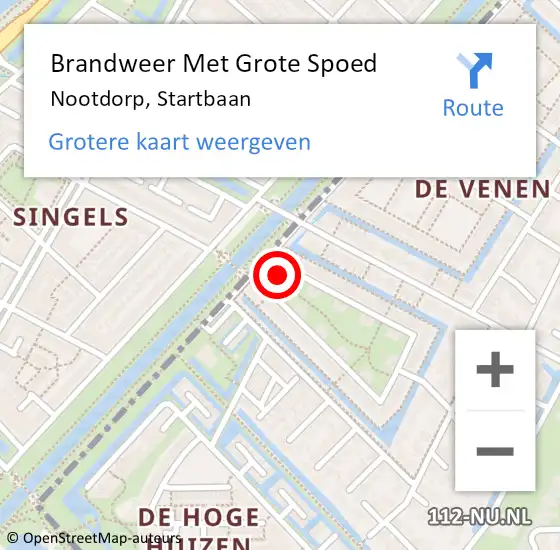 Locatie op kaart van de 112 melding: Brandweer Met Grote Spoed Naar Nootdorp, Startbaan op 31 december 2024 20:05