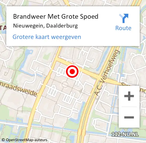 Locatie op kaart van de 112 melding: Brandweer Met Grote Spoed Naar Nieuwegein, Daalderburg op 31 december 2024 21:24