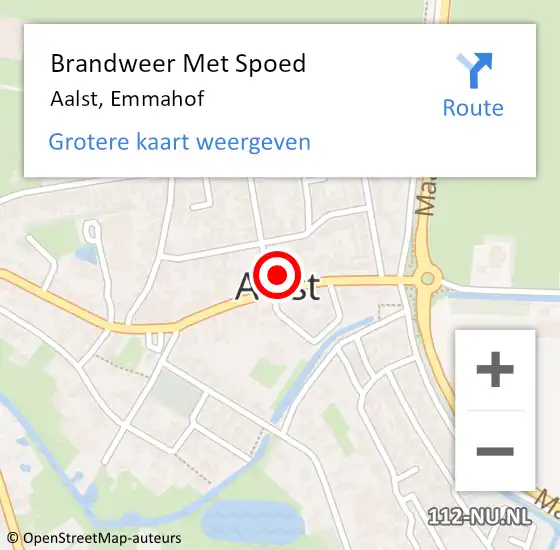 Locatie op kaart van de 112 melding: Brandweer Met Spoed Naar Aalst, Emmahof op 31 december 2024 22:15