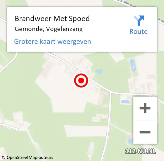 Locatie op kaart van de 112 melding: Brandweer Met Spoed Naar Gemonde, Vogelenzang op 31 december 2024 22:22