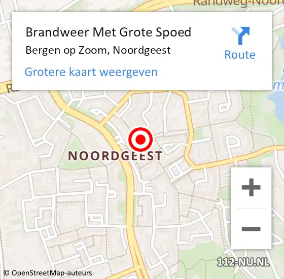 Locatie op kaart van de 112 melding: Brandweer Met Grote Spoed Naar Bergen op Zoom, Noordgeest op 1 januari 2025 00:49