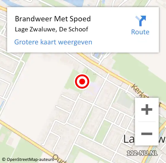 Locatie op kaart van de 112 melding: Brandweer Met Spoed Naar Lage Zwaluwe, De Schoof op 2 januari 2025 13:19