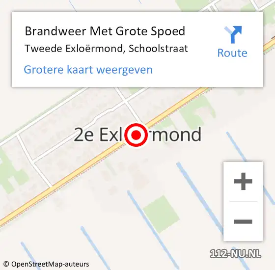 Locatie op kaart van de 112 melding: Brandweer Met Grote Spoed Naar Tweede Exloërmond, Noorderdiep op 2 januari 2025 15:20