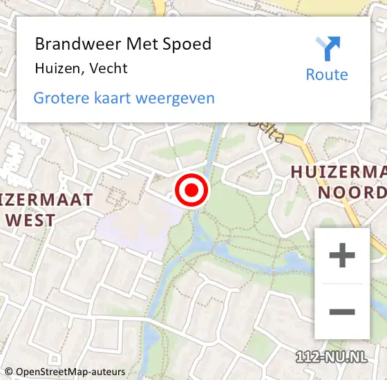 Locatie op kaart van de 112 melding: Brandweer Met Spoed Naar Huizen, Vecht op 3 januari 2025 11:39