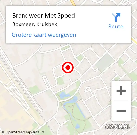 Locatie op kaart van de 112 melding: Brandweer Met Spoed Naar Boxmeer, Kruisbek op 8 januari 2025 22:15