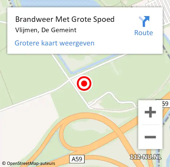 Locatie op kaart van de 112 melding: Brandweer Met Grote Spoed Naar Vlijmen, De Gemeint op 9 januari 2025 20:45