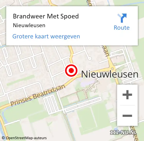 Locatie op kaart van de 112 melding: Brandweer Met Spoed Naar Nieuwleusen op 14 maart 2025 14:22